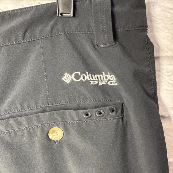 Men’s Columbia PFG Professional Fishing Gear Dri-Fit Shorts Black 38 - Picture 5 of 8